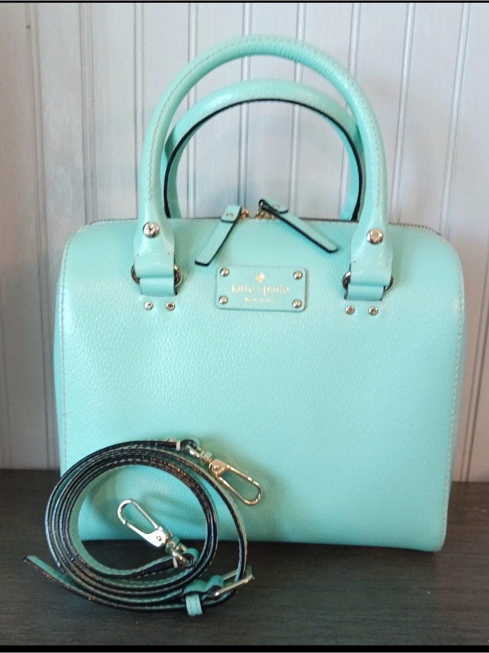 kate spade Mint egg blue Alyssa Top-Handle Satchel